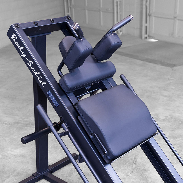 Body Solid Leg Press & Hack Squat - GLPH1100B — adjustment mechanism