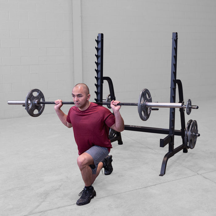 Body Solid Multi Press Rack - GPR370B — in use demonstration