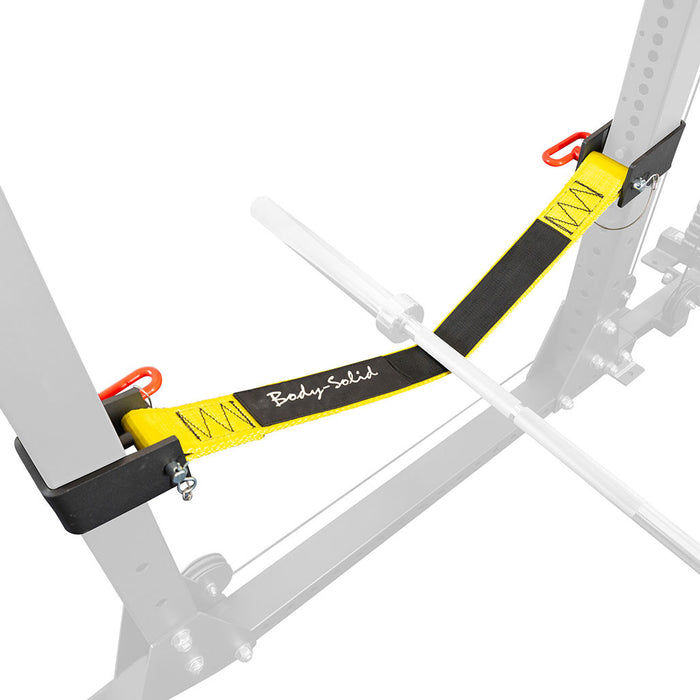Body Solid Power Rack Safety Straps GPRSS side view