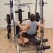 Body Solid GS348BP4B Series 7 Smith Gym Package — side profile