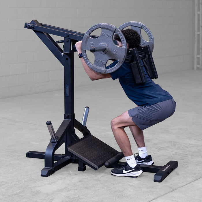 Body Solid Leverage Squat & Calf Raise - GSCL360B — close-up detail
