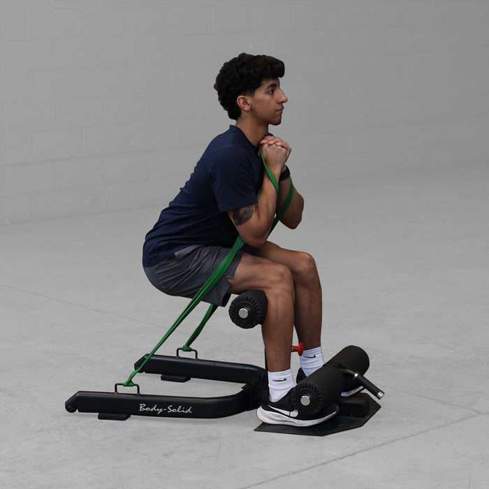 Body Solid Sissy Squat - GSS50B — in use demonstration