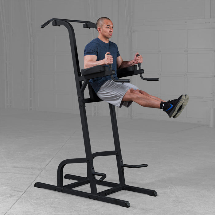 Body Solid Vertical Knee Raise Dip & Pull Up Station - GVKR82B — grip and contact surface