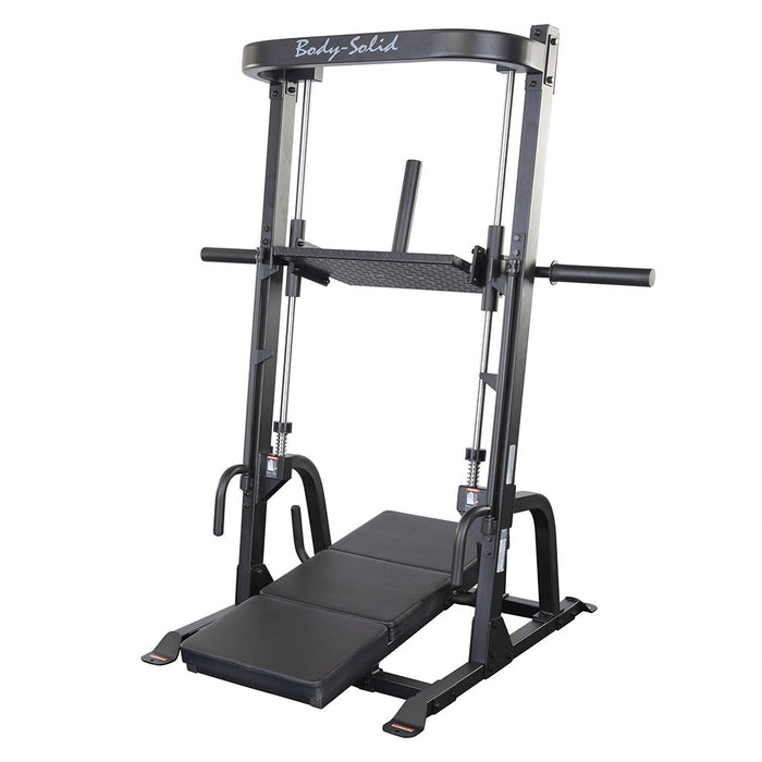 Body Solid Vertical Leg Press GVLP vertical leg press machine front view