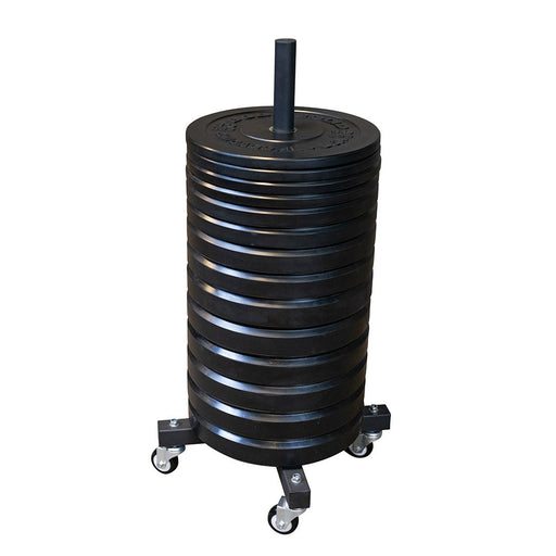Body Solid Mobile Bumper Plate Tree GWT86 bumper plate tree front view
