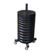 Body Solid Mobile Bumper Plate Tree GWT86 bumper plate tree front view