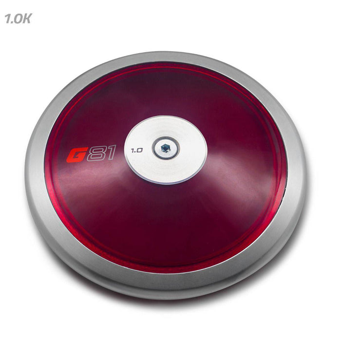 Gill Athletics 1.0K 81% Rim Weight Red Discus