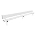 Gill Porter Stationary Aluminum Bench with Back