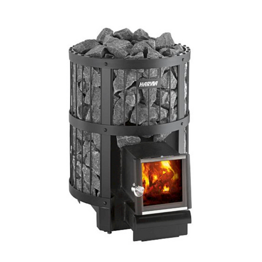 Harvia Legend Series 150 SL 16kW Wood Stove Sauna Heater with Ext. Feed — exterior view