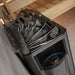 Harvia The Wall Series 6kW Electric Sauna Heater — glass door detail