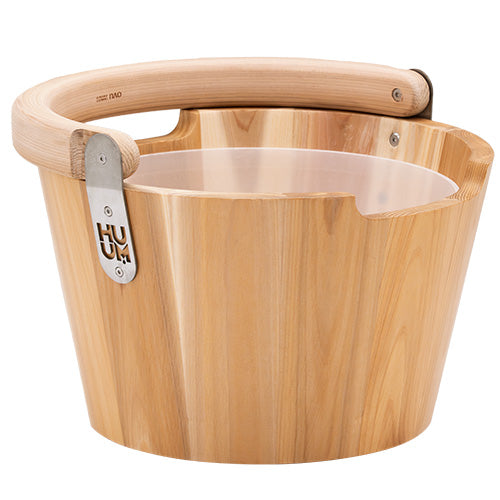 HUUM TASA Bucket Wood Sauna Bucket w/ Curved Handle - image 4