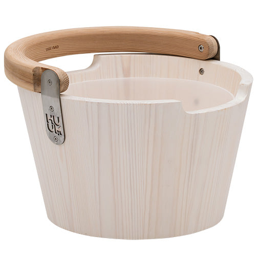 HUUM TASA Bucket Wood Sauna Bucket w/ Curved Handle - image 3