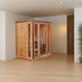 Sunray Hampton 3 Person Indoor Traditional Sauna w/4.5kW Harvia and Side Bench HL300TN — heater and controls