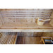 Sunray Hampton 3 Person Indoor Traditional Sauna w/4.5kW Harvia and Side Bench HL300TN — rear panel