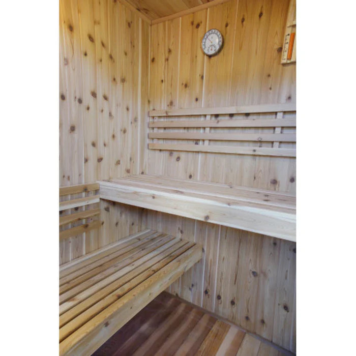 Sunray Hampton 3 Person Indoor Traditional Sauna w/4.5kW Harvia and Side Bench HL300TN — interior lighting