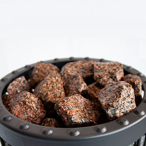 Harvia AC5000 Decorative Red Granite Sauna Heater Stones, Split-Face - image 3