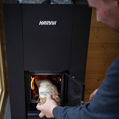 Harvia Linear 18 Compact Black Linear Series 14.3kW Wood-Burning - image 5