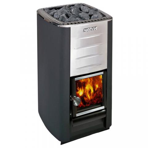 Harvia M3 Series 16.5kW Wood Stove Sauna Heater — exterior view