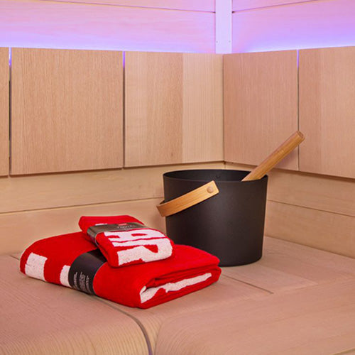 Harvia Bath Towel Red Sauna Bath Towel, 28x56 - image 4