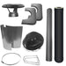 Harvia WHP1000500M-PKG Chimney & Assembly Kit, Barrel, Flat Roof