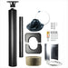 Harvia WHP1500M Sauna Wood Stove Chimney Kit, 1500mm, Black Steel