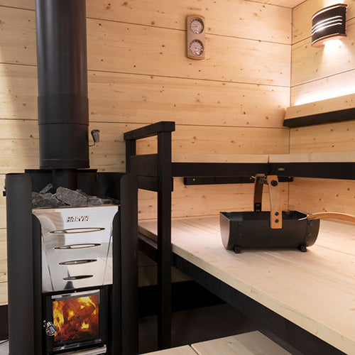 Harvia WHP1500M Sauna Wood Stove Chimney Kit, 1500mm, Black Steel - image 2