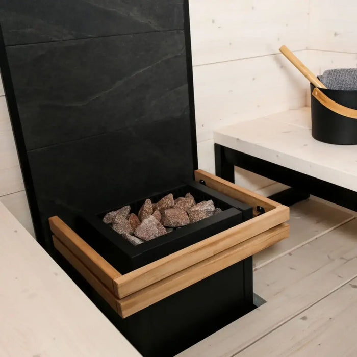Finnish Sauna Builders Harvia Virta 9KW Ultimate Sauna Heater with WiFi Digital Control, Sauna Stones and Heat... — rear panel