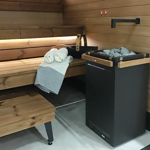 Harvia Virta HL110E 10.5kW Electric Sauna Heater — heater and controls