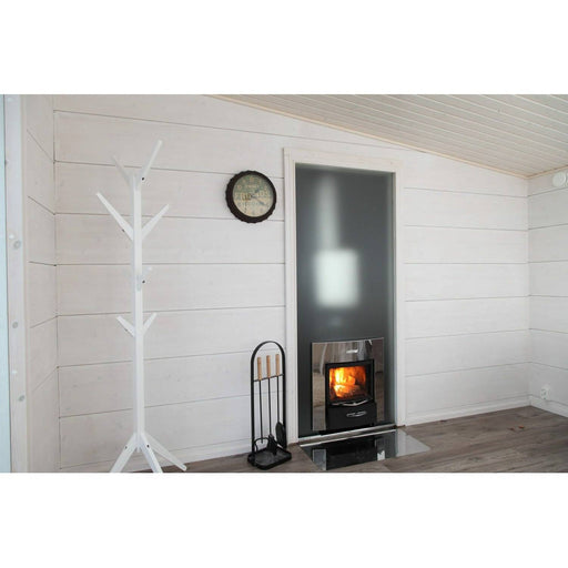 Finnish Sauna Builders Harvia 20 Duo Wood Burning Sauna Stove - Finnish Sauna Builders — interior bench layout