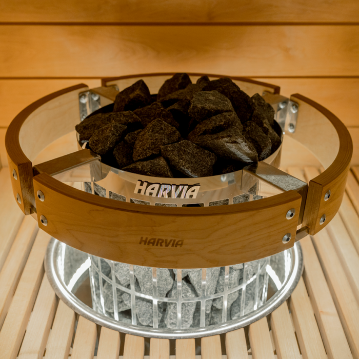 Harvia Cilindro PC110E 240V Sauna Heater — heater and controls