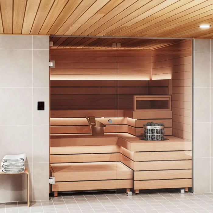 Finnish Sauna Builders Harvia Cilindro PC60 6KW Sauna Heater with built in controls - Finnish Sauna Bui... — interior lighting