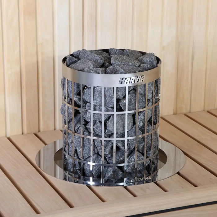 Finnish Sauna Builders Harvia Cilindro PC90 9KW Sauna Heater with built in controls - Finnish Sauna Bui... — interior lighting
