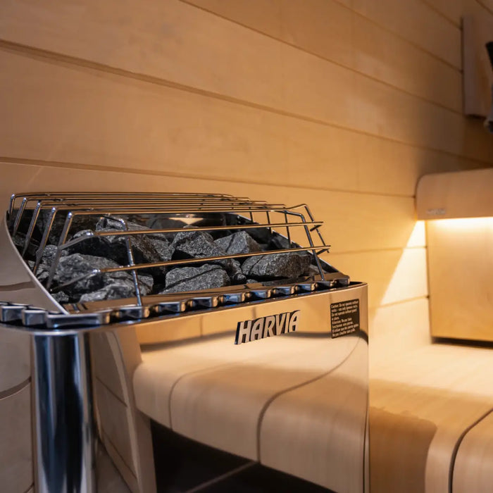 Finnish Sauna Builders Harvia KIP80B Stainless Steel 8KW Sauna Heater with built-in control - Finnish Sa... — close-up feature