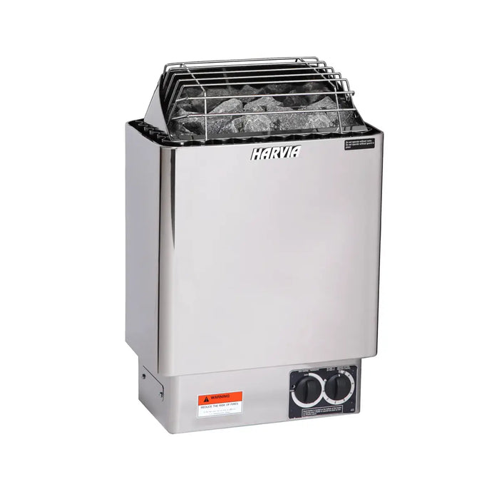 Finnish Sauna Builders Harvia KIP80B Stainless Steel 8KW Sauna Heater with built-in control - Finnish Sauna... — exterior view