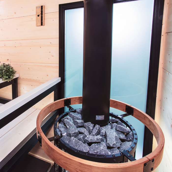 Harvia Legend 240 SL 21kW Sauna Stove — glass door detail