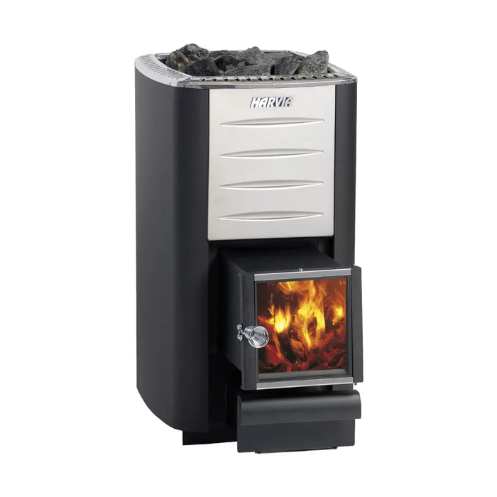 Finnish Sauna Builders Harvia M3 SL WKM3SL Wood Burning Sauna Stove - Finnish Sauna Builders — exterior view