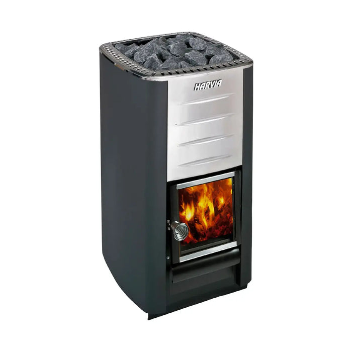 Finnish Sauna Builders Harvia M3 WKM3 Wood Burning Sauna Stove - Finnish Sauna Builders — exterior view