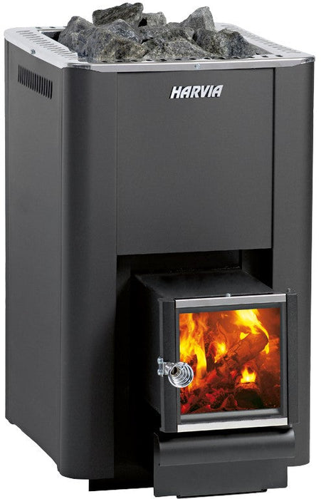 Harvia PRO Series 20 SL 24.1kW Wood Stove Sauna Heater — exterior view