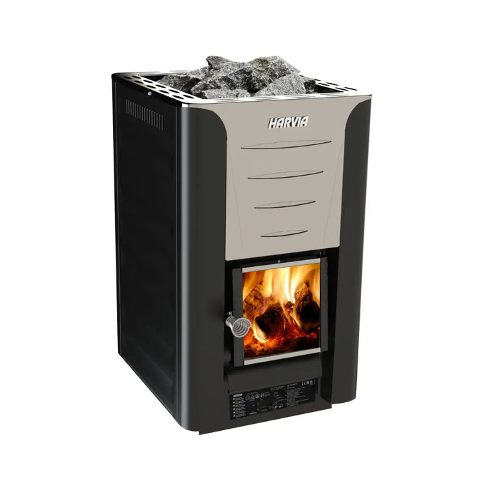 Finnish Sauna Builders Harvia Pro 20 WKPR20M Wood Burning Sauna Stove - Finnish Sauna Builders — exterior view
