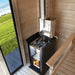 Finnish Sauna Builders Harvia Pro 26 WKPR26M Wood Burning Sauna Stove - Finnish Sauna Builders — heater and controls