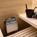 Harvia KIP80W 8kW Electric Sauna Heater — heater and controls