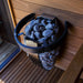 Finnish Sauna Builders Harvia Spirit Safety Railing - Finnish Sauna Builders — interior bench layout