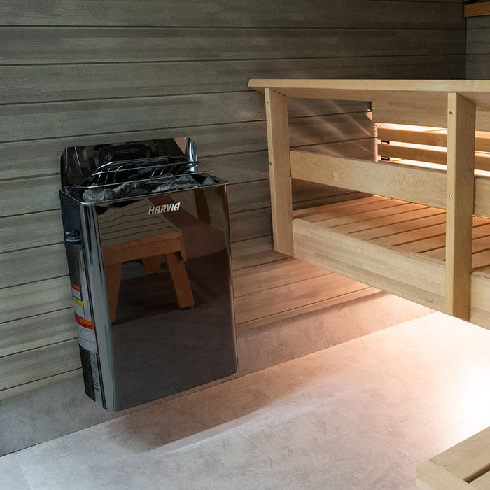 Harvia The Wall SW80 The Wall Series 8kW Sauna Heater, Black - image 2