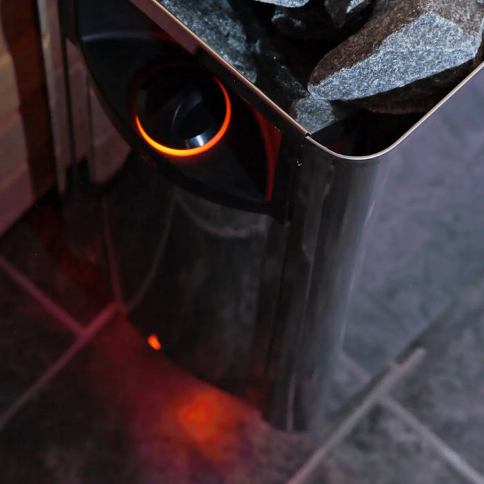 Finnish Sauna Builders Harvia Wall Sauna Heater 6KW with Built-In Controls - Finnish Sauna Builders — rear panel