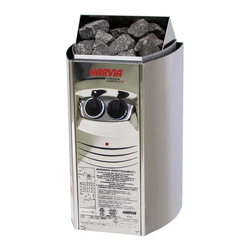 Finnish Sauna Builders Harvia Vega Compact 1900 1.9KW Sauna Heater with Built-in Control - Finnish Sauna Bu... — exterior view
