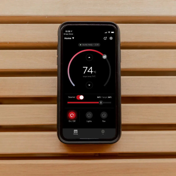 Finnish Sauna Builders Harvia Virta 6KW Ultimate Sauna Heater with WiFi Digital Control, Sauna Stones... — heater and controls