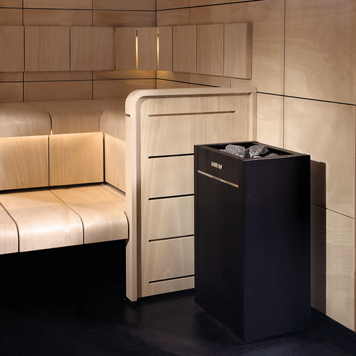 Harvia Virta Combi HL90SA 9kW Electric Sauna Heater — heater and controls