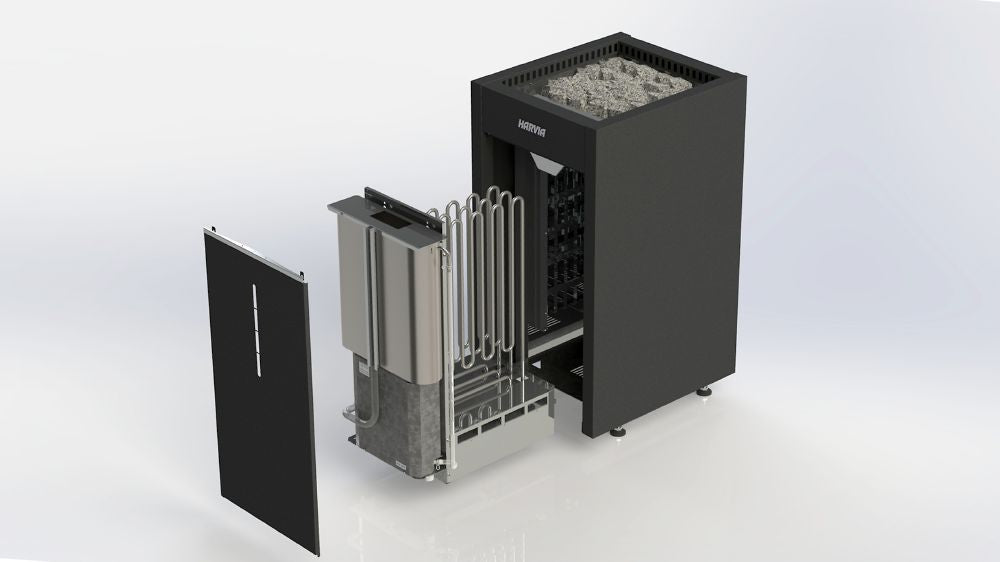 Harvia Virta Combi HL90SA 9kW Electric Sauna Heater — interior lighting