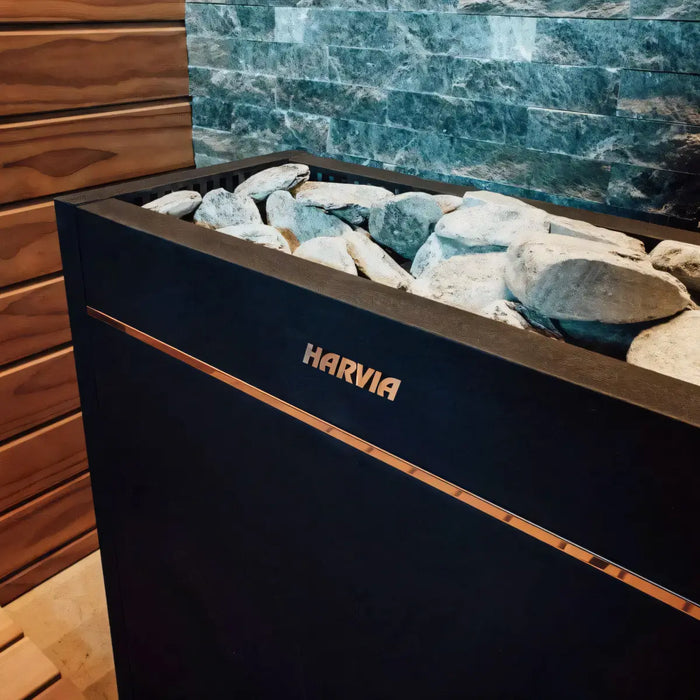 Harvia Virta Pro HL160 installed in commercial sauna room