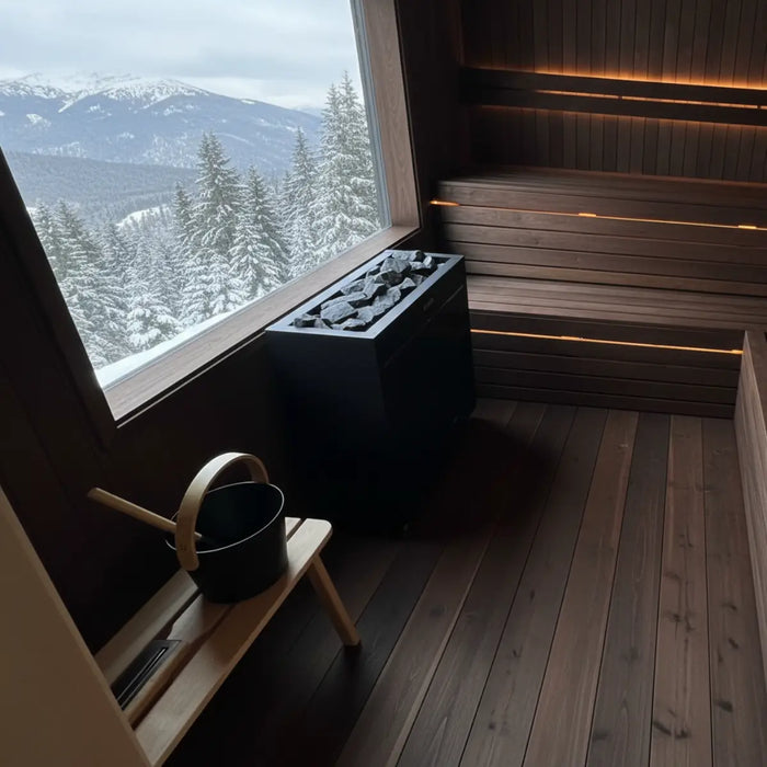 Harvia Virta Pro HL200 208V 3-phase electric sauna heater side angle